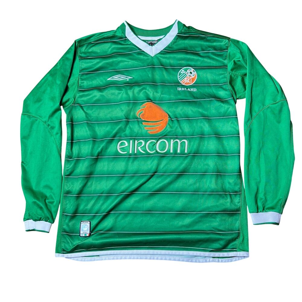 Vintage Umbro Ireland Long Sleeve Jersey 2003 2004 Medium